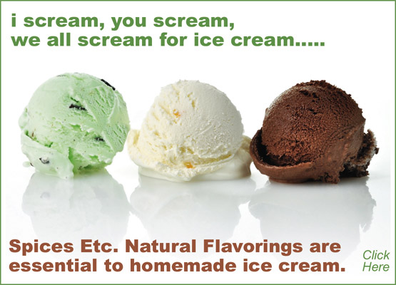 Natural Flavorings for Ice Cream